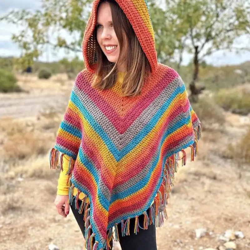 All DC Hooded Poncho