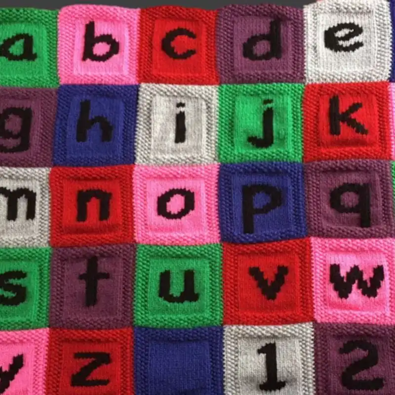 Alphabet Patchwork Blanket