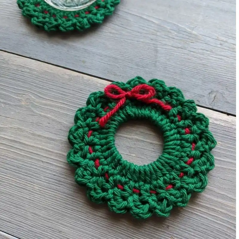 Coaster Wreath Crochet Pattern