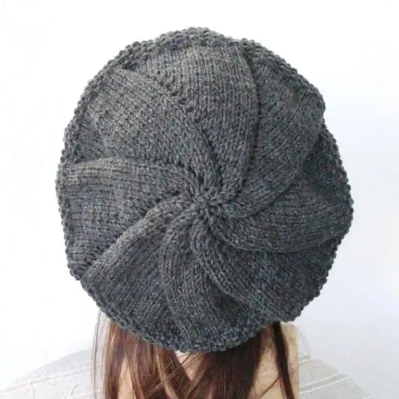 French Hat Beret Knitting Pattern