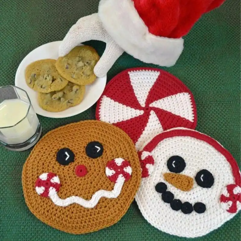 Gingerbread Man And Candy Trivet