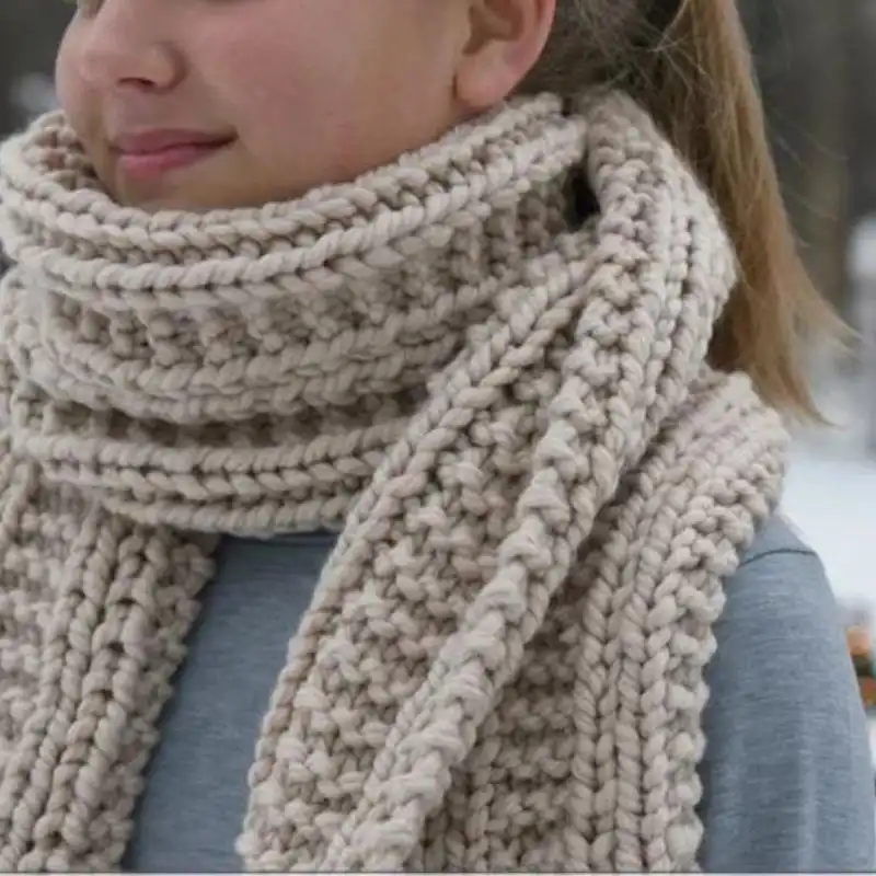 43 Chunky Scarf Knitting Patterns With Effortless Style And Cozy Warmth ...