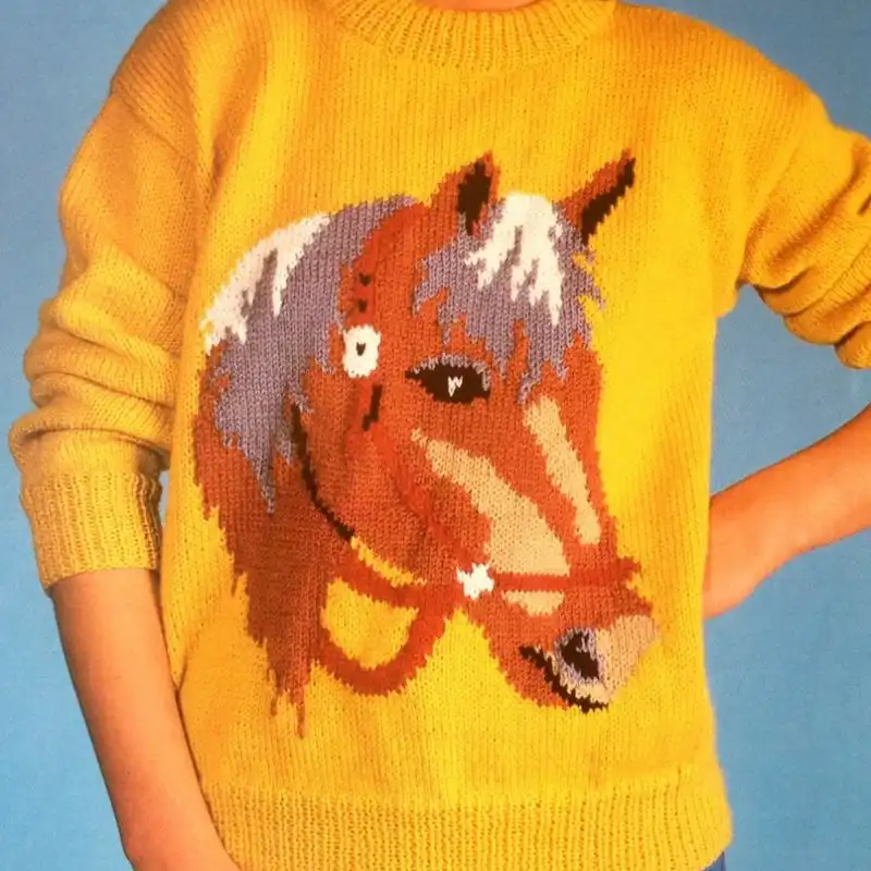 Horse Sweater Knitting Pattern