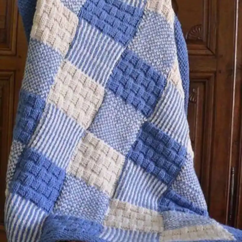 Patchwork Blanket Chunky Knit