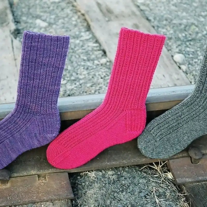 Railroad Rib Socks
