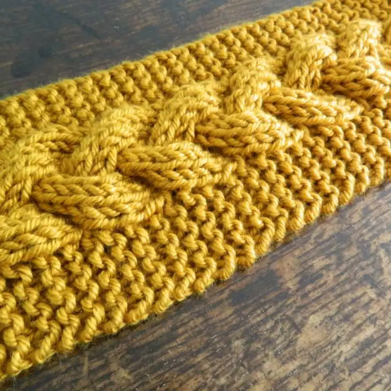 Super Chunky Plaited Cable Scarf