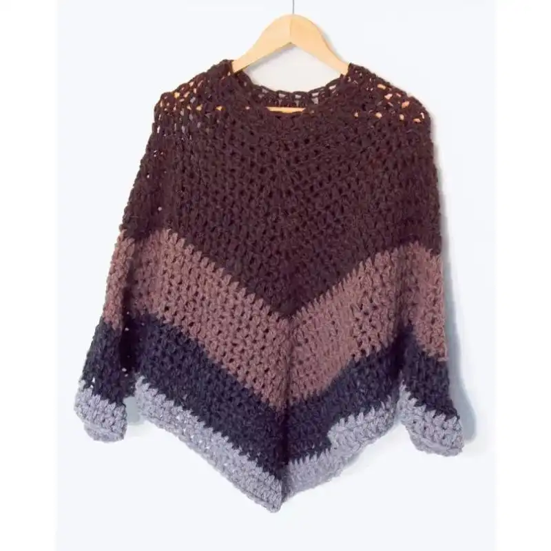 Unisex Crochet Poncho