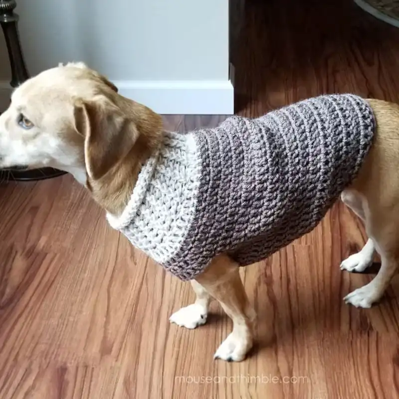 Easy Dog Sweater Crochet PATTERN