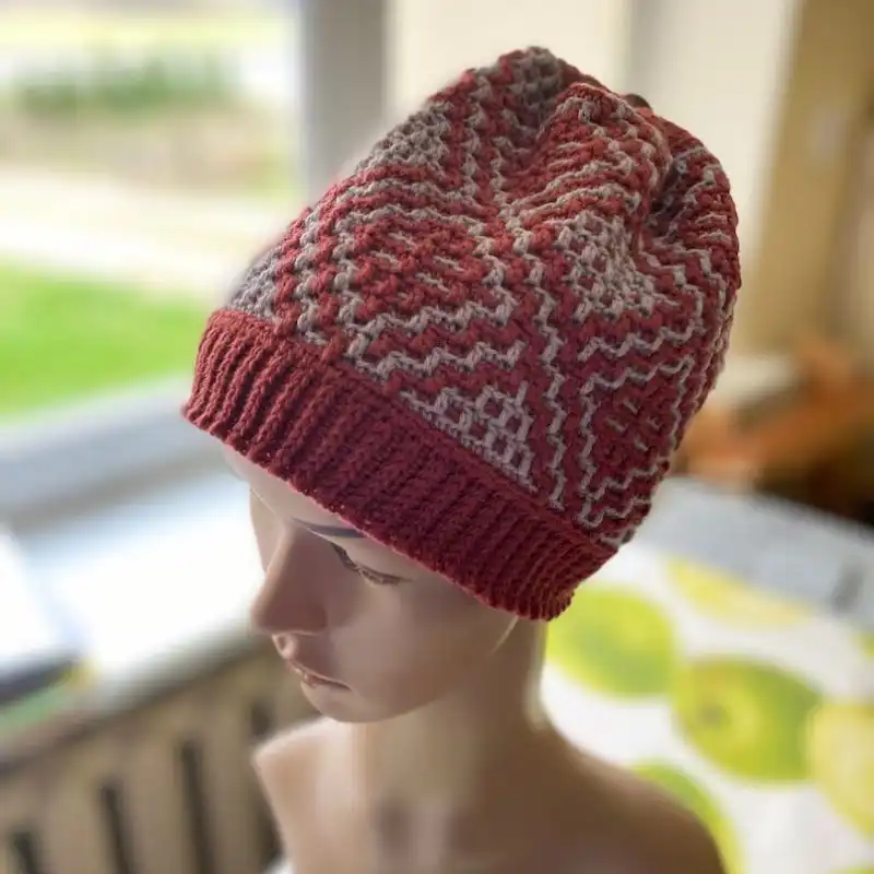 Mosaic Crochet Hat
