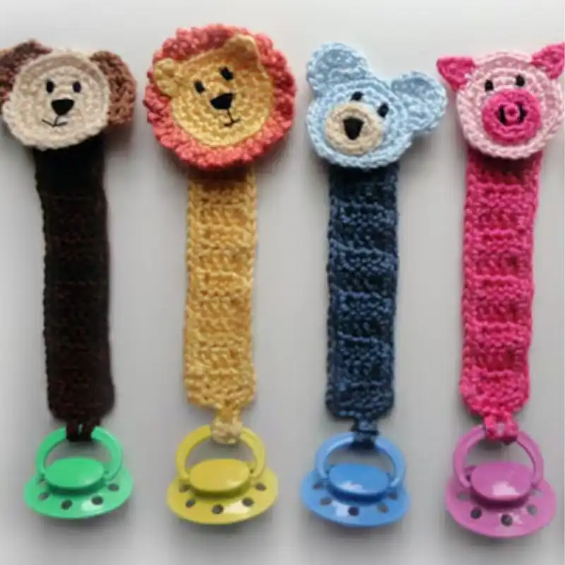 Pacifier Holder With Animals Head