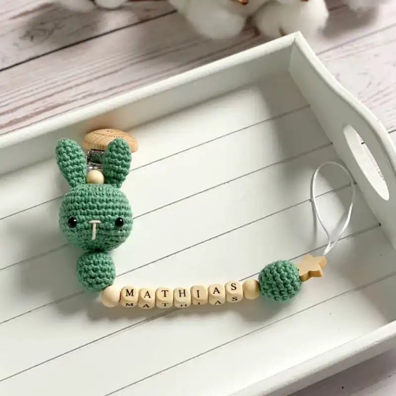 CROCHET PATTERN Lucy the Fox Pacifier Clip Crochet Amigurumi