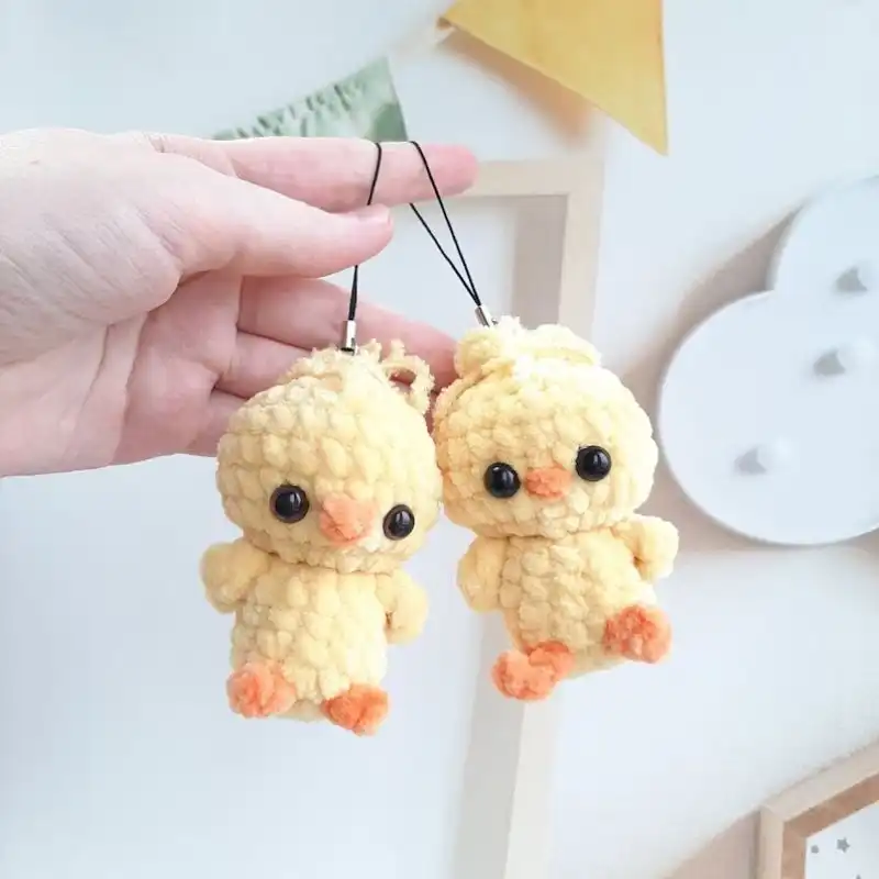 Easter Chick Keychain