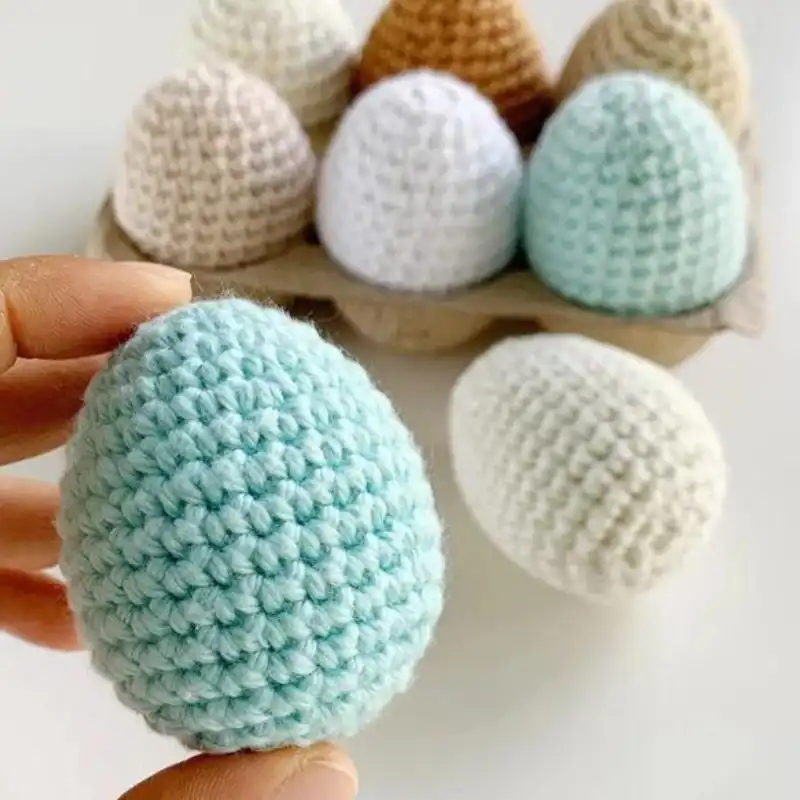 Colorful Crochet Eggs