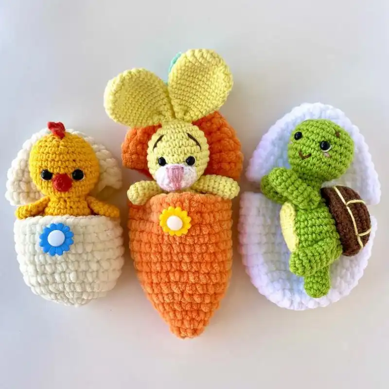 Easter Bunny, Chick, And Turtle In Carrot
