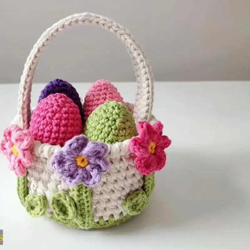 Spring Flowers Easter Basket