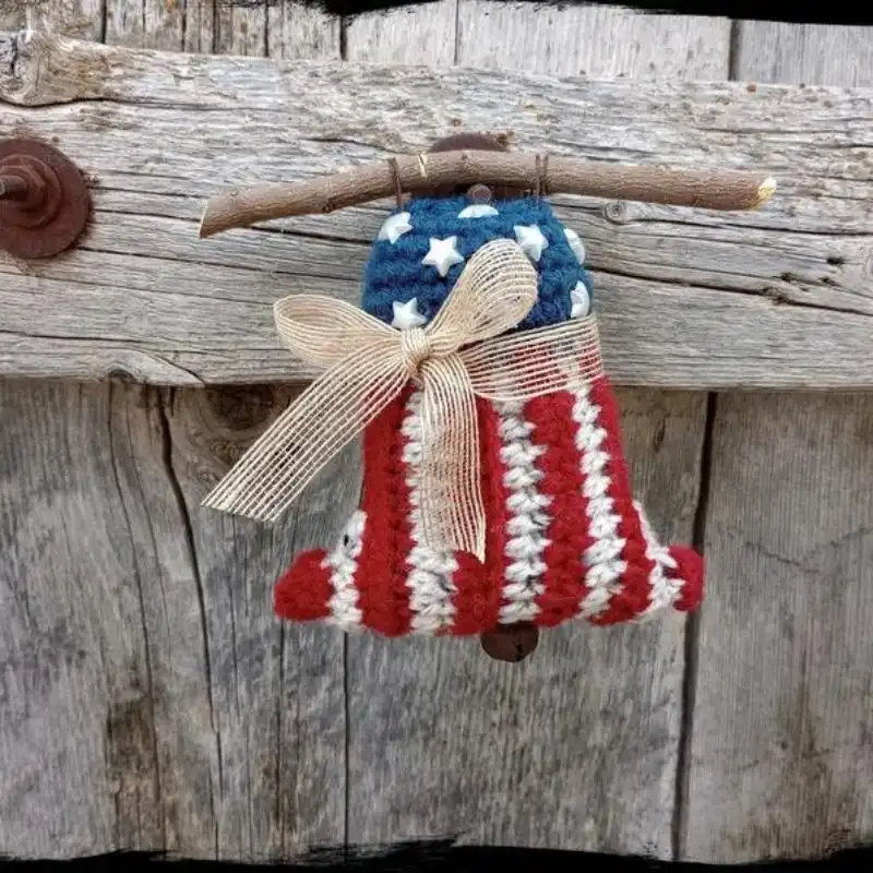 Patriotic Liberty Bell Crochet Pattern