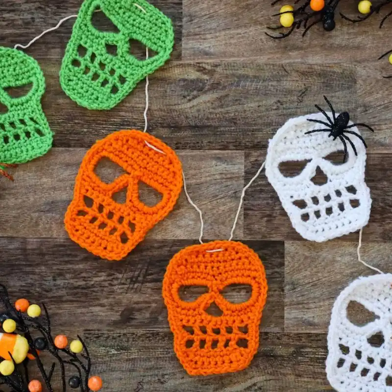 Crochet Halloween Skull Pattern