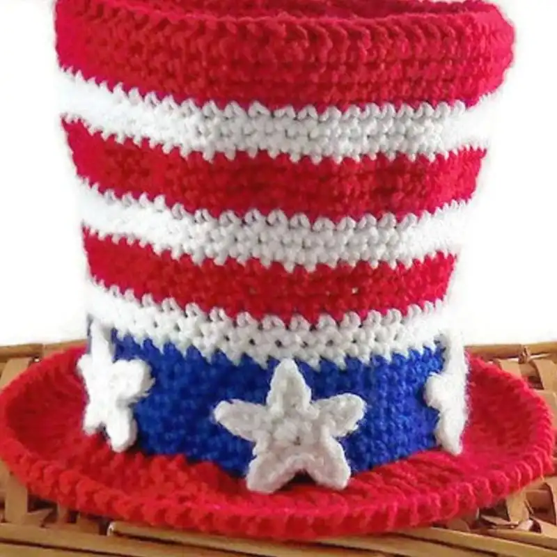 Stars And Stripes Patriotic Top Hat
