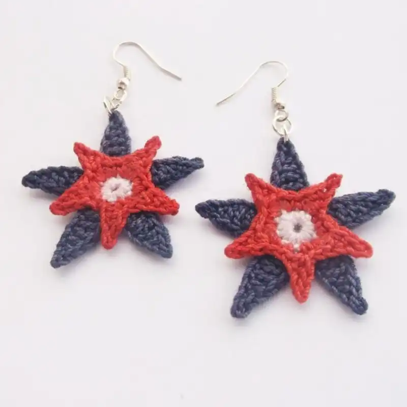 Usa Star Earrings