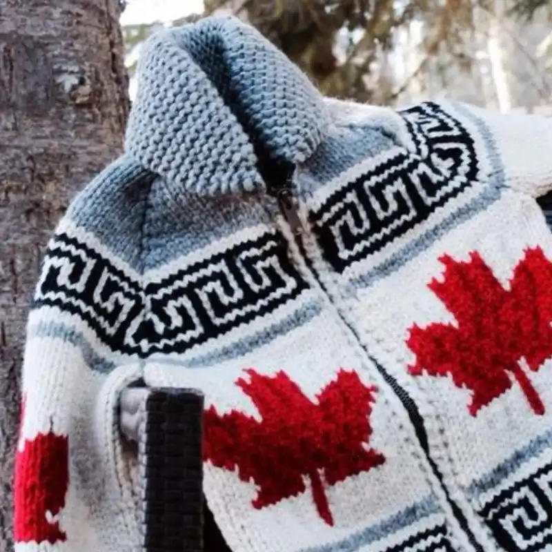 Oh, Canada Maple Leaf Cardigan