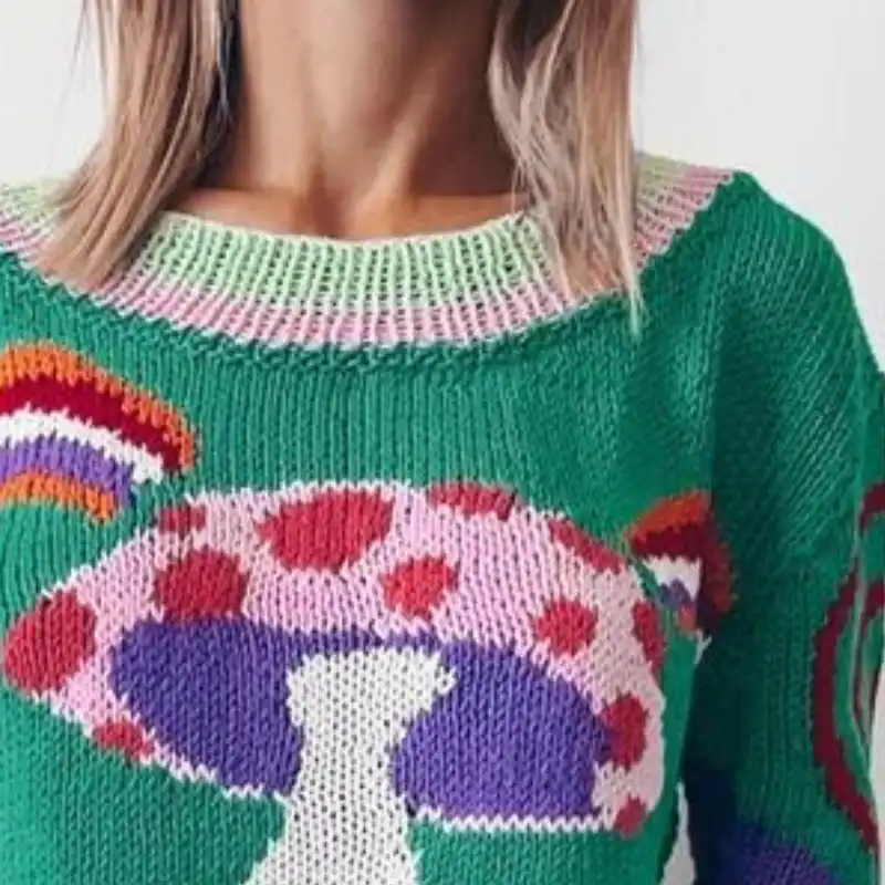 Hippie Magic Mushroom Sweater