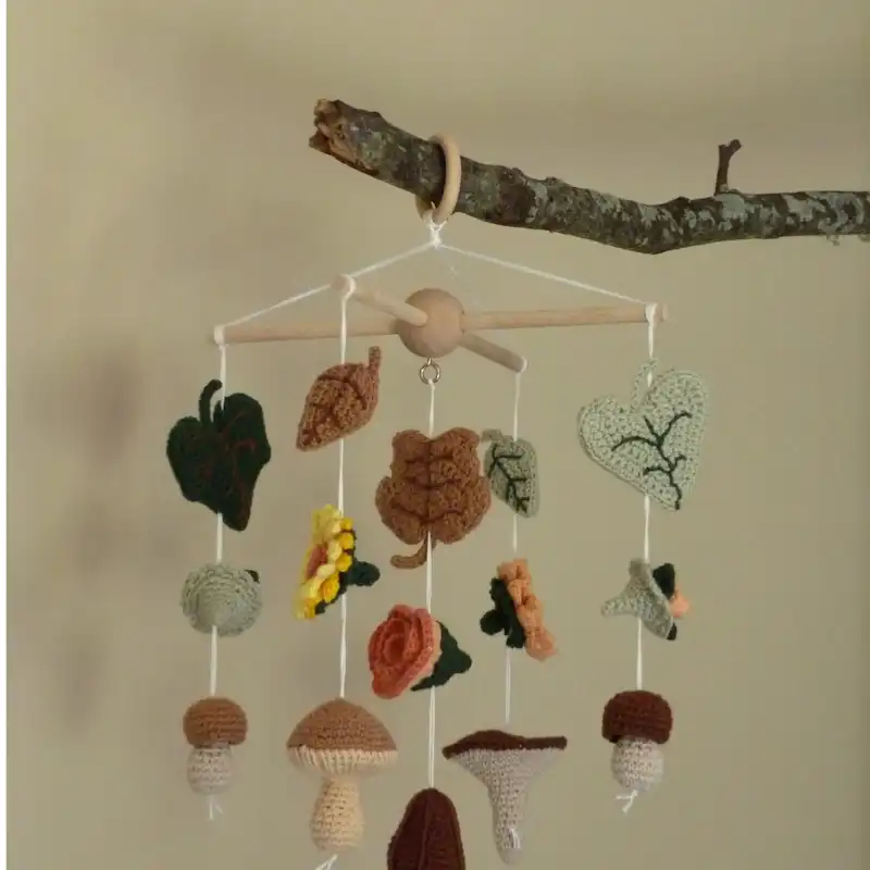 Floral Woodland Baby Mobile