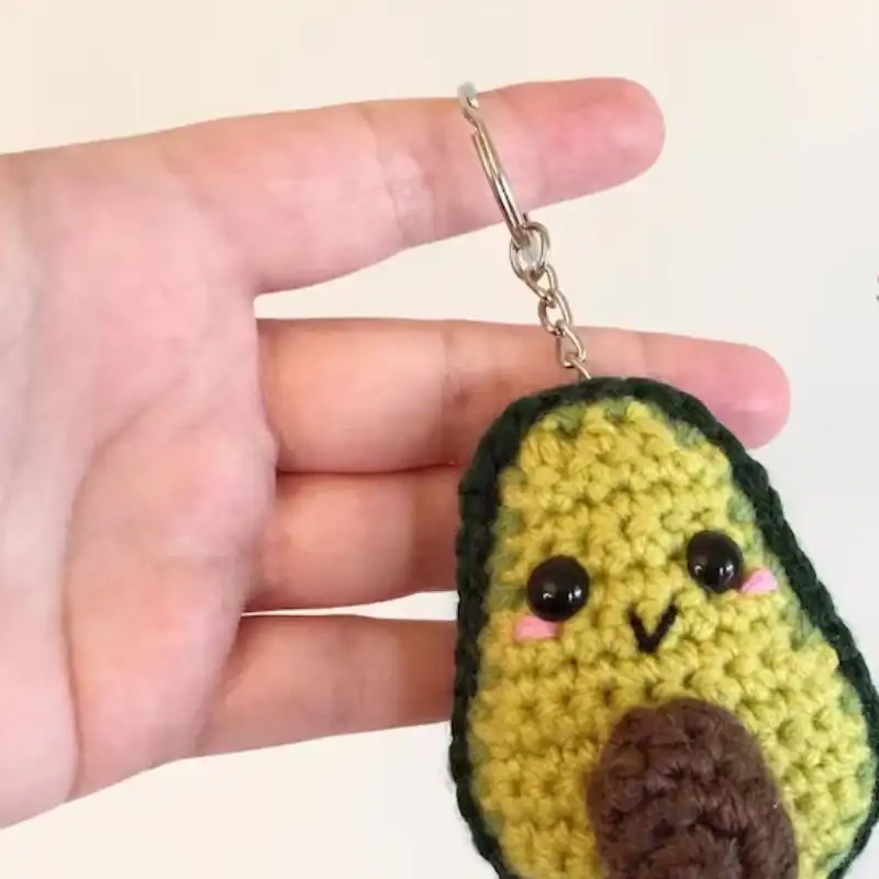 Avocado Keychain