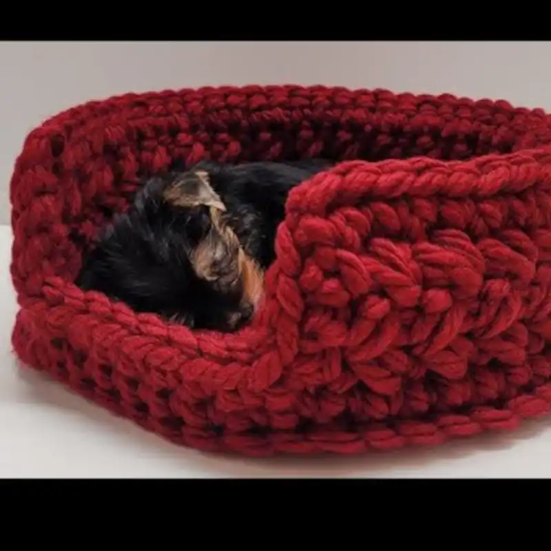 Simple Crochet Pet Bed
