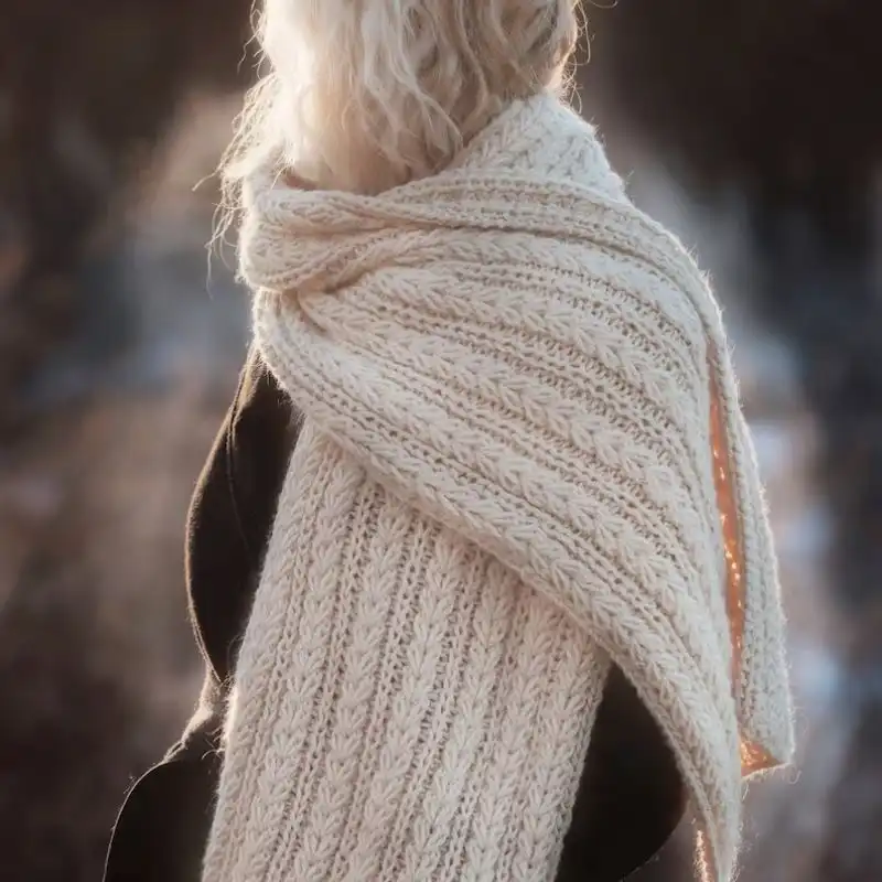 Warm Wrap Scarf Knit Pattern