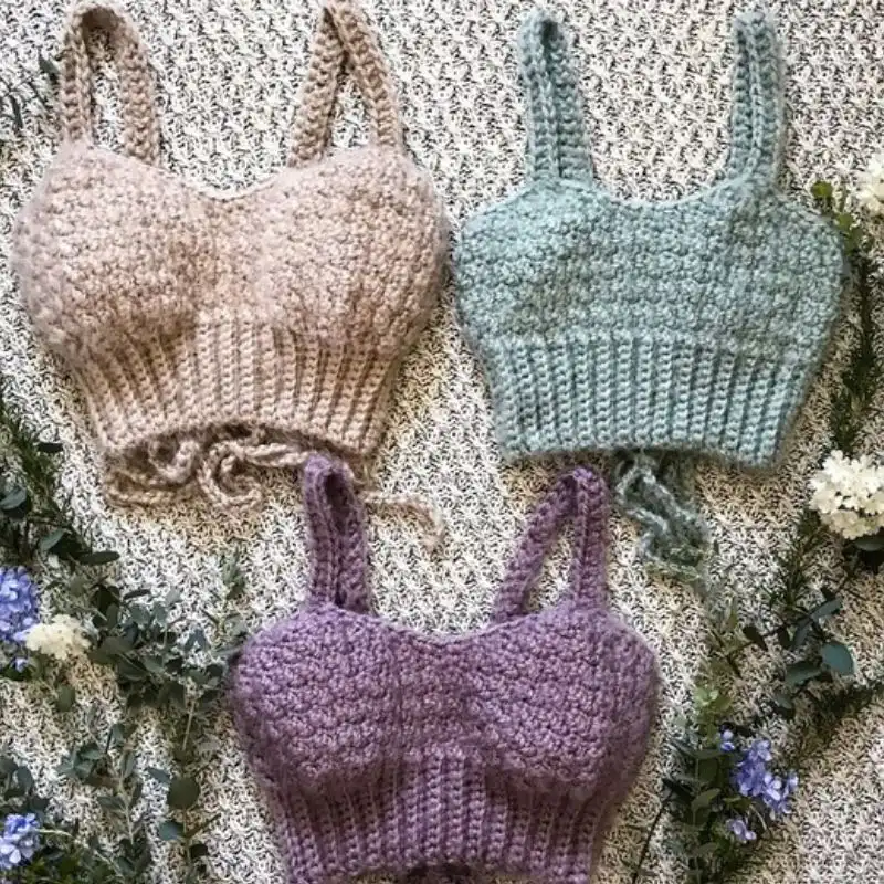 Hot Cocoa Crochet Bralette