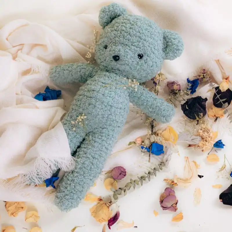 MTO Crochet Plushie Bear In Seafoam