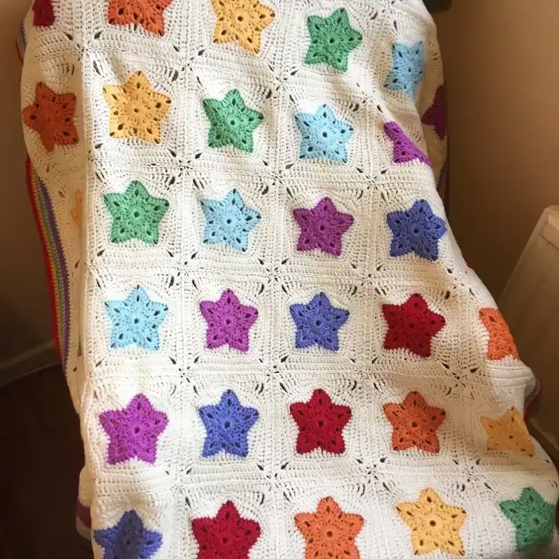 Modern Crochet Star Blanket
