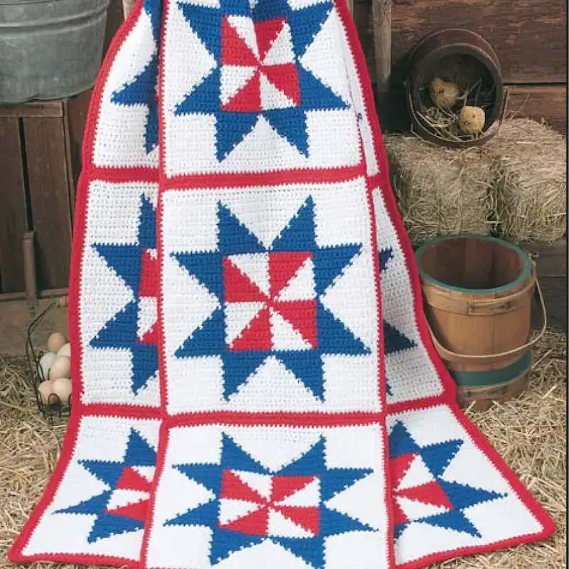Pinwheel Easy Crochet Baby Blanket