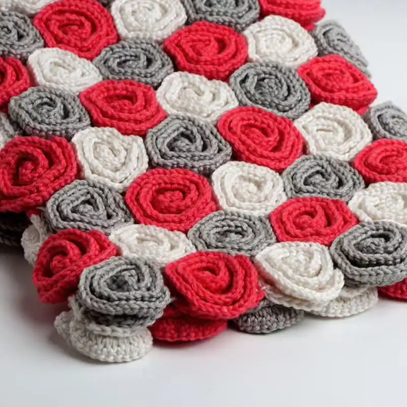 Rose Field Crochet Blanket Pattern