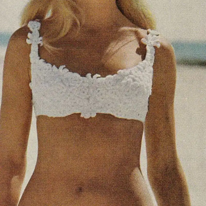 Vintage Stripped 1970s Bikini Pattern