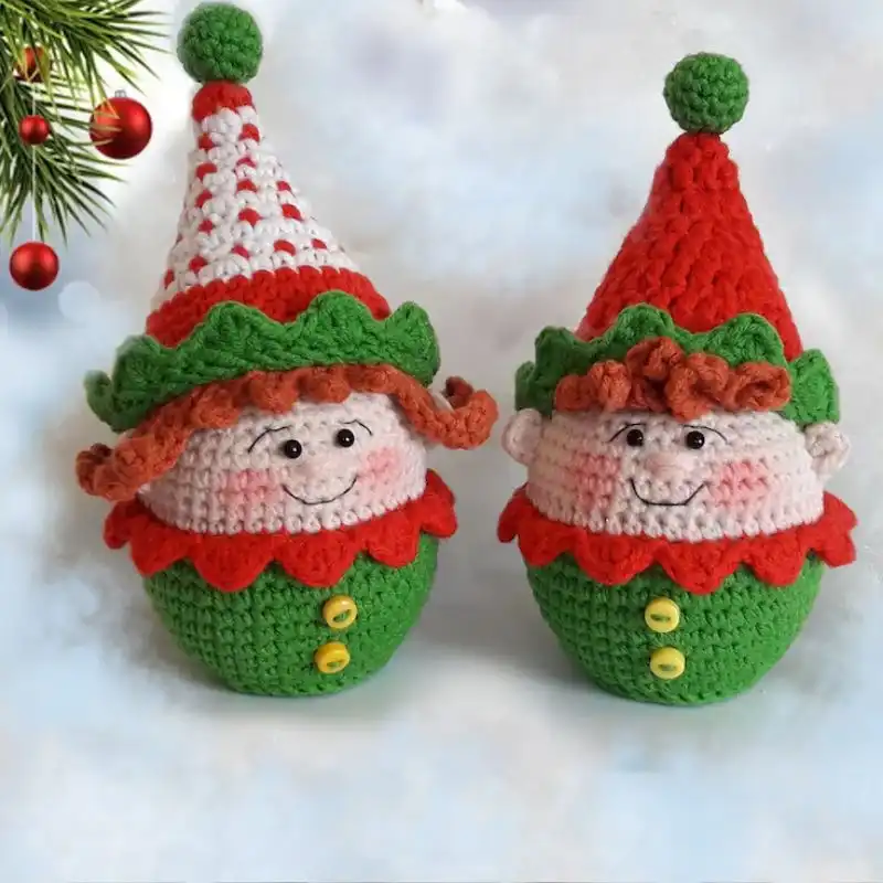 Amigurumi Snowman, Elf, Gnome, Gingerbread Pattern