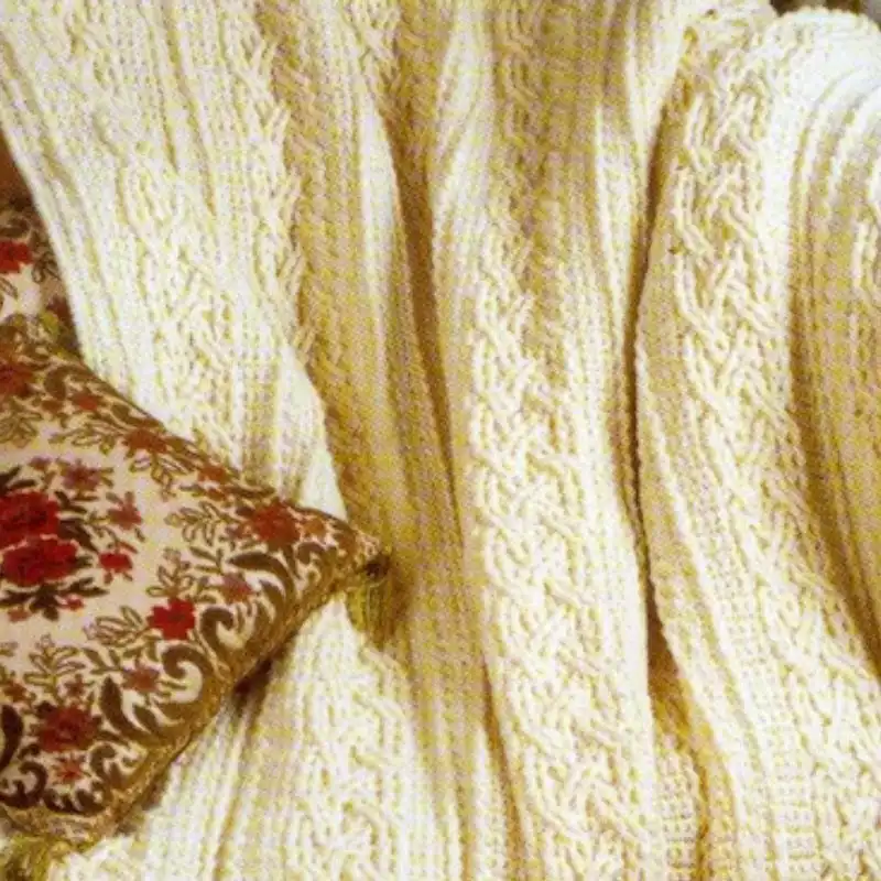 Aran Heirlooms Afghan Crochet Pattern