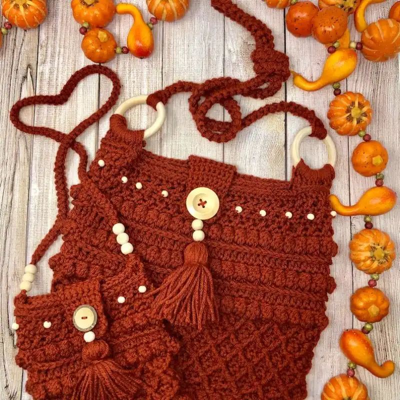 Beaded Purse Crochet Pattern Little Crossbody Bag