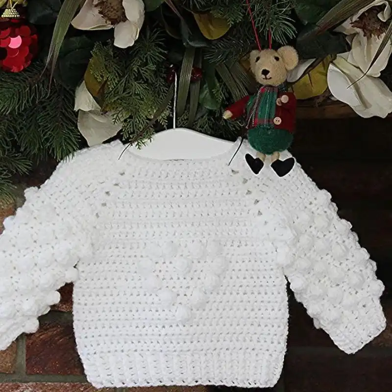 Bobble Sleeves Sweater