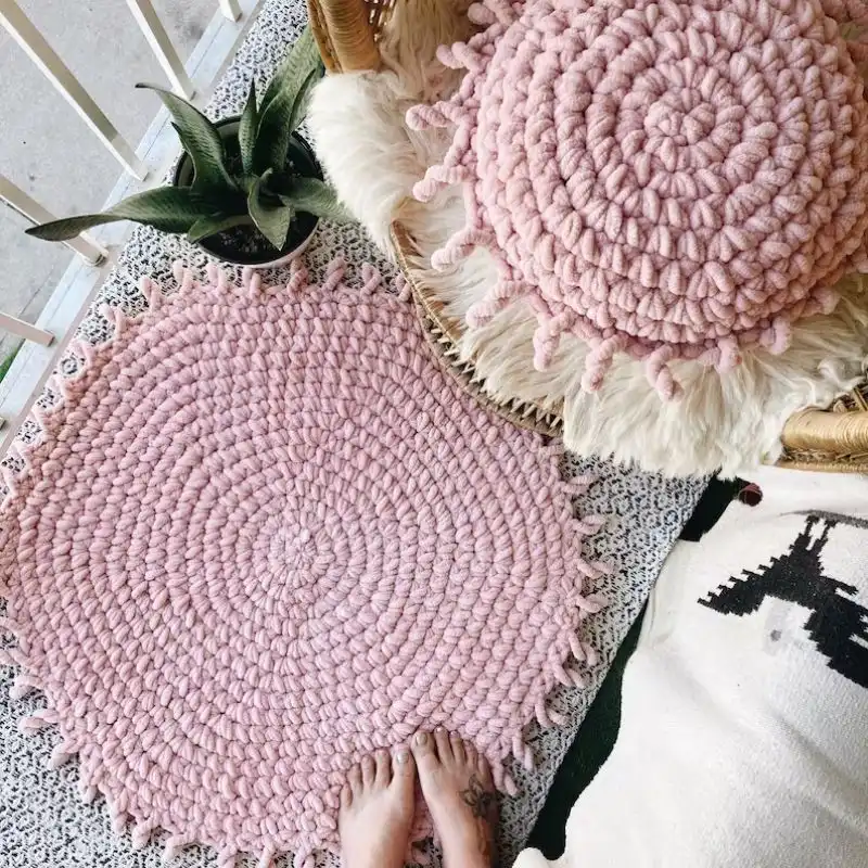 Boho Sunshine Rug Crochet Pattern