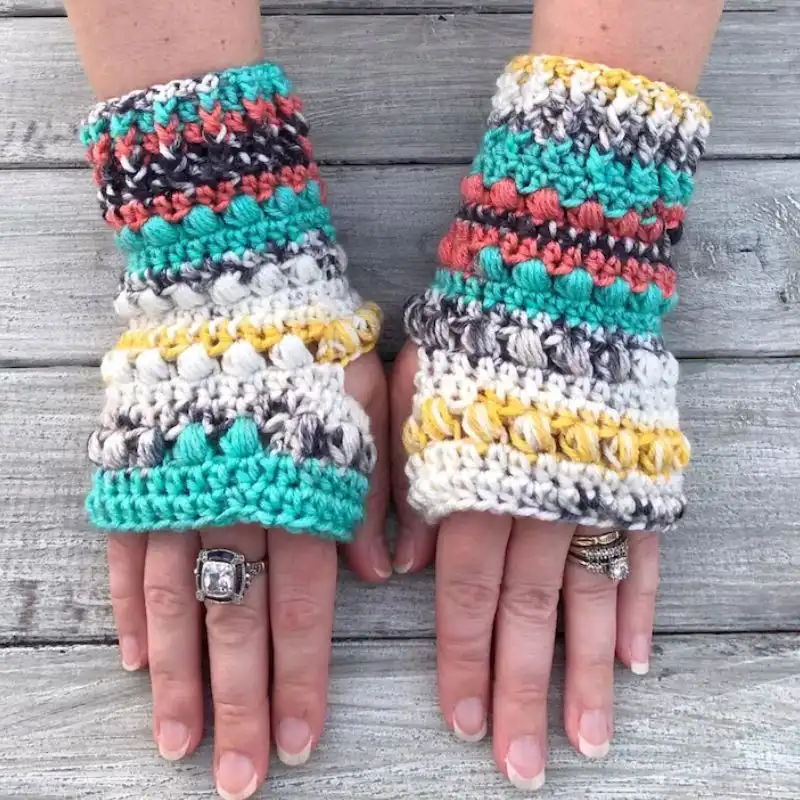 BrenLeigh Fingerless Gloves Crochet Pattern