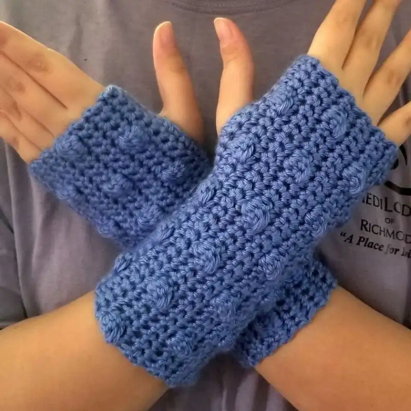 Bundle Of 4 Fingerless Gloves Crochet Patterns