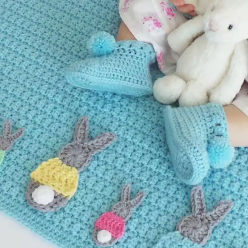 Bunny Blanket Crochet Pattern