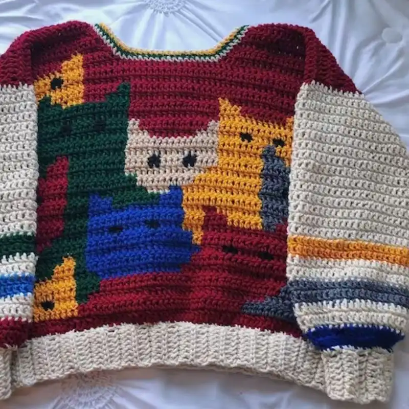 Cat Pattern Sweater
