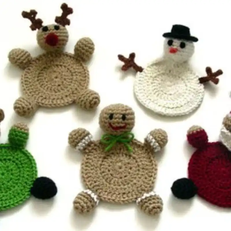 Christmas Character Coasters Pattern