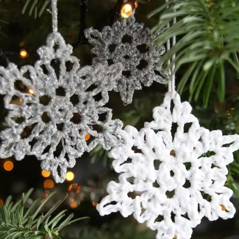 Christmas Ornament Snowflake Crochet Pattern