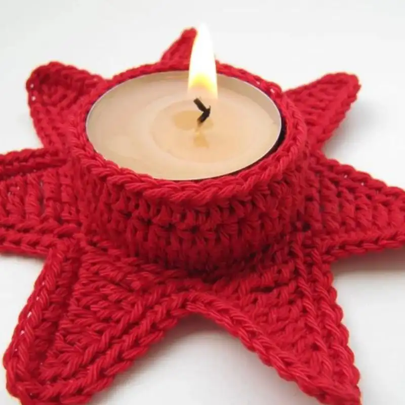 Christmas Tea Light Holder Crochet Pattern