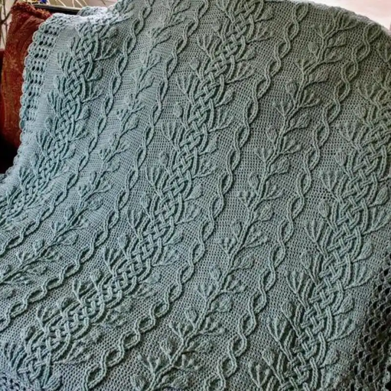 Chunky Braided Cabled Blanket