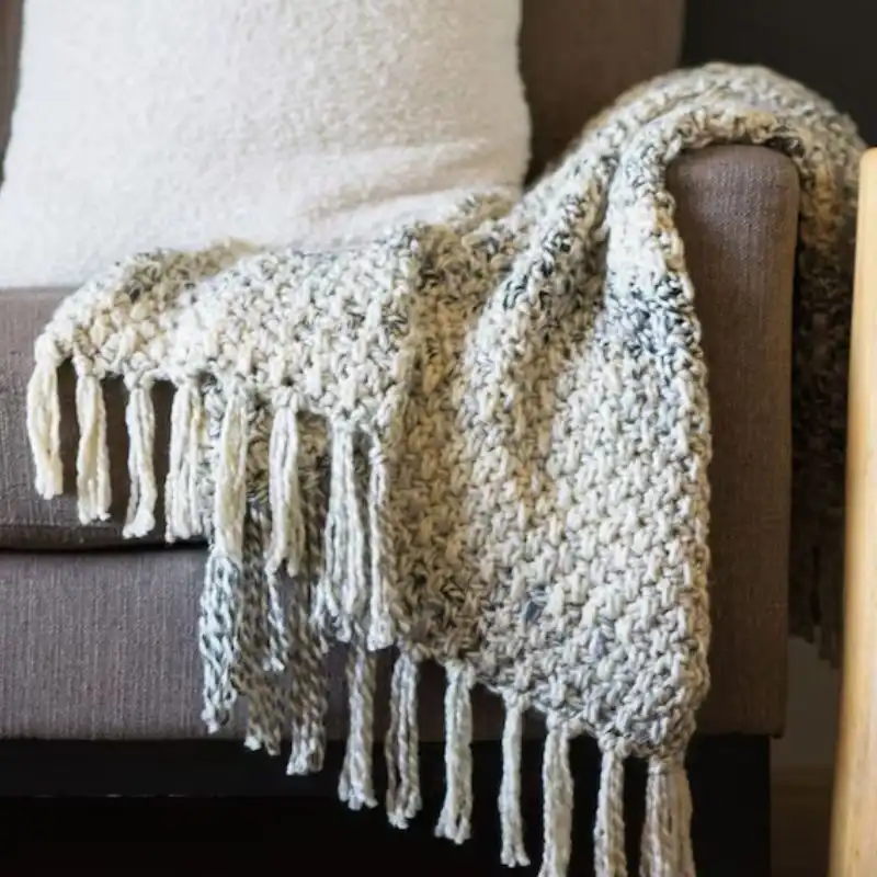 Chunky Crochet Throw Blanket Pattern