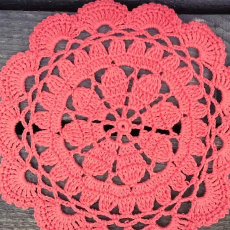 Coral Lace Crochet Doily Pattern